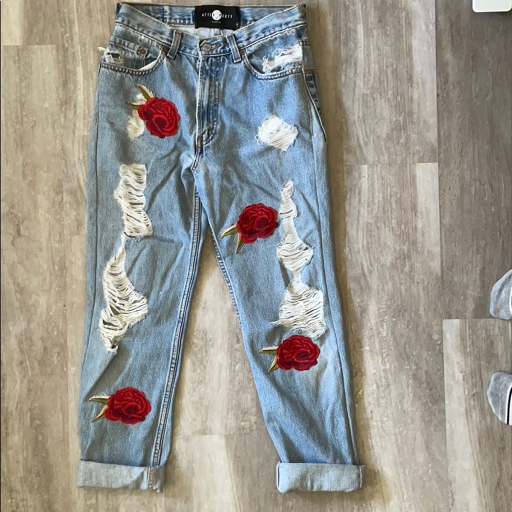 Nasty Gal Rose Levi Jeans